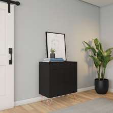 Buffet Cristal 2 GV 2 PT Preto