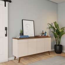 Buffet Oxford 4 PT Off White e Freijo Touch