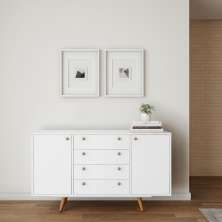 Buffet Sequoia 4 GV 2 PT Branco