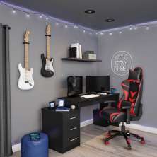 Cadeira Gamer Olaf Preta e Vermelha