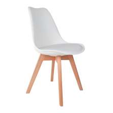 Cadeira de Jantar Saarinen Wood Branca