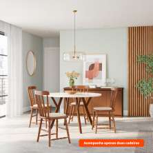 Conjunto com 2 Cadeiras Buffalo Imbuia