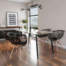 Conjunto com 2 Cadeiras Jutaí Preto