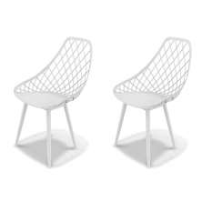 Conjunto com 2 Cadeiras Kaila Garden Branco