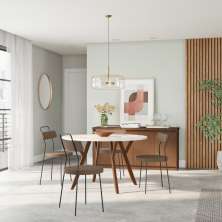 Conjunto com 2 Cadeiras North Marrom