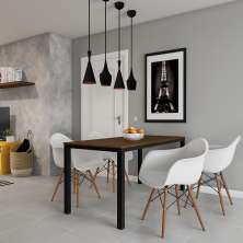Conjunto com 2 Cadeiras Norwich com Braço Branco