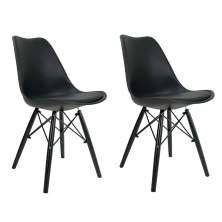 Conjunto com 2 Cadeiras Saar Preto