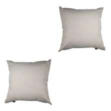 Conjunto com 2 Capas de Almofada Quadrada Candy 45x45 Linho Cru