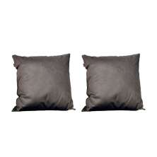 Conjunto com 2 Capas de Almofada Quadrada Candy 45x45 Suede Grafite