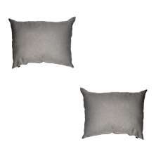 Conjunto com 2 Capas de Almofada Retangular Candy 30x45 Linho Cinza