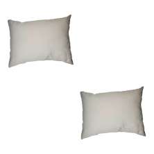 Conjunto com 2 Capas de Almofada Retangular Candy 30x45 Linho Cru
