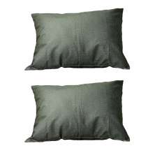 Conjunto com 2 Capas de Almofada Retangular Candy 30x45 Suede Verde