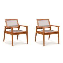 Conjunto com 2 Poltronas Havai Marrom