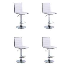 Conjunto com 4 Banquetas Giratórias Marilyn Branco