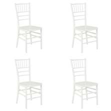 Conjunto com 4 Cadeiras Tiffany Branco