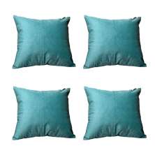 Conjunto com 4 Capas de Almofada Quadrada Candy 45x45 Suede Suculenta