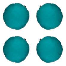 Conjunto com 4 Capas de Almofada Redonda Candy 45x45 Suede Suculenta