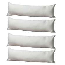 Conjunto com 4 Capas de Almofada de Rim Candy 70x22 Linho Cru