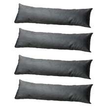 Conjunto com 4 Capas de Almofada de Rim Candy 70x22 Suede Grafite