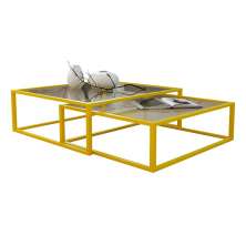 Conjunto de Mesa de Centro Duo Catarina Amarela