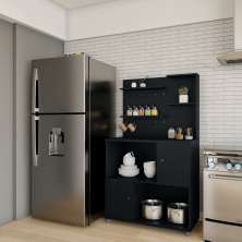 Cozinha Compacta Verônica 2 Portas Preta