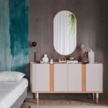 Espelho Decorativo Abby (103x53cm) Off White