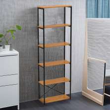 Estante Industrial State Amêndoa e Preta 60 cm