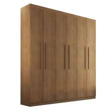 Guarda-Roupa Casal Malibu 6 Portas 2 Gavetas Imbuia