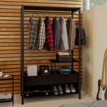 Guarda-Roupa Closet Modulado Castellar Preto