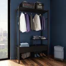 Guarda-Roupa Closet Modulado La Serra Preto