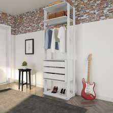 Guarda-Roupa Modulado Alberta 3 Gavetas Branco