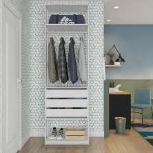 Guarda-Roupa Modulado Colorado 3 Gavetas Branco
