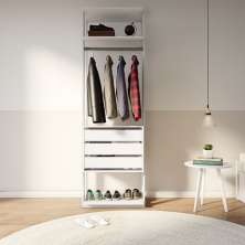 Guarda-Roupa Modulado Mississippi 3 Gavetas Branco