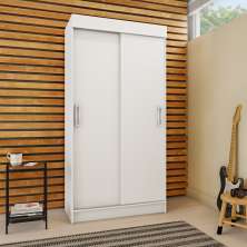 Guarda-Roupa Solteiro Bilbao 2 Portas Branco