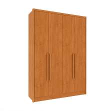 Guarda-Roupa Solteiro Max 4 Portas 2 Gavetas Cinamomo