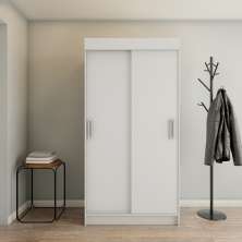 Guarda-Roupa Solteiro Orlando 2 Portas Branco