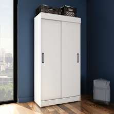 Guarda-Roupa Solteiro Texas 2 Portas Branco