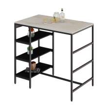 Mesa Bistrô Wooden Snow e Preta