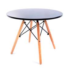 Mesa de Centro Redonda Well Preta 60 cm