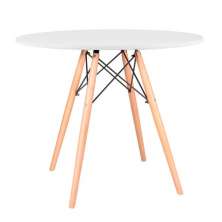 Mesa de Cozinha Redonda Well Branca 90 cm