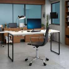 Mesa de Escritório Altis Branca 150 cm