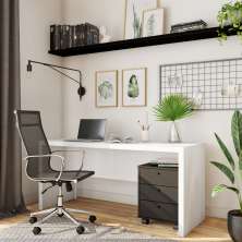 Mesa de Escritório Araújo Branca