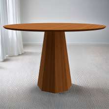 Mesa de Jantar Redonda Briar Imbuia 117 cm
