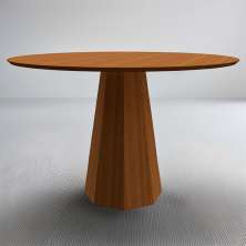 Mesa de Jantar Redonda Melina Imbuia 117 cm