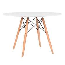 Mesa de Jantar Redonda Well Branca 110 cm