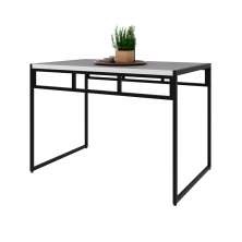 Mesa de Jantar Retangular Wooden Branca e Preta