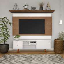 Painel Para TV 60 Polegadas Liverpool I Freijó com Off White