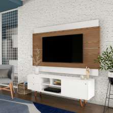 Painel Para TV 60 Polegadas Oxford I Freijó com Off White