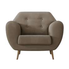 Poltrona Beegees Suede Bege