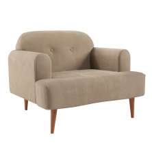 Poltrona Kiev Velosuede Bege